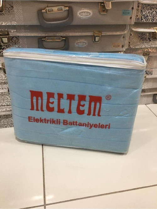 Mavi Çift Kademeli Çift Kişilik Elektrikli Battaniye