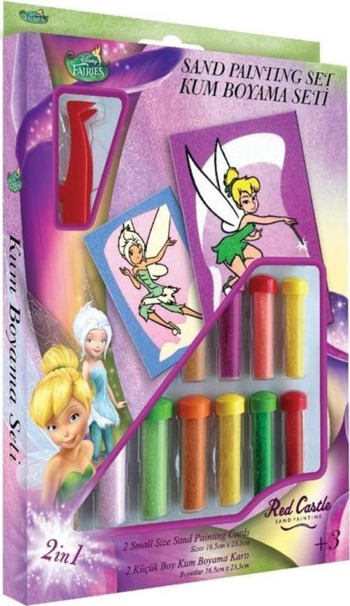 Eğitici ve Eğlenceli Kum Boyama Seti Disney Periler Tinkerbell &Periwinkle DS-11