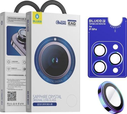 iPhone 15 Pro Uyumlu Colorfull Titanyum Sapphire Crystal Safir Lens Koruyucu