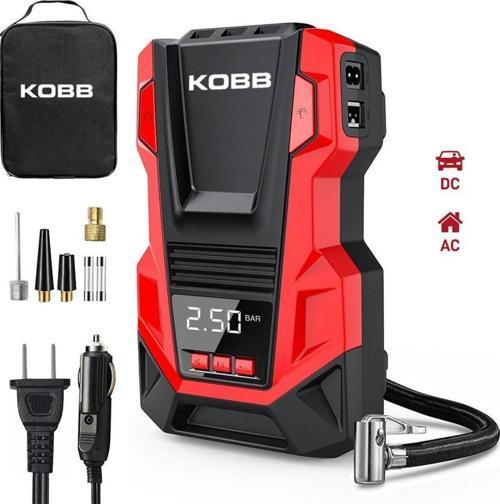 KB220 12Volt/220Volt 150 PSI Dijital Basınç Göstergeli Lastik Şişirme Pompası