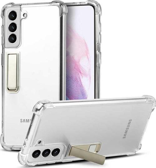 Galaxy S21 Kılıf Zore Standlı Süper Silikon Kapak