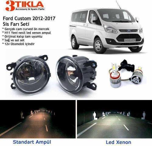 Custom 2012-2017 Beyaz Led Xenon Sis Farı Seti