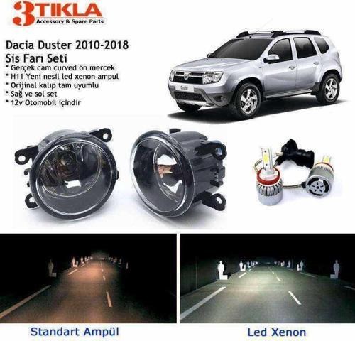 Dacia Duster Beyaz Led Xenon Sis Farı Seti