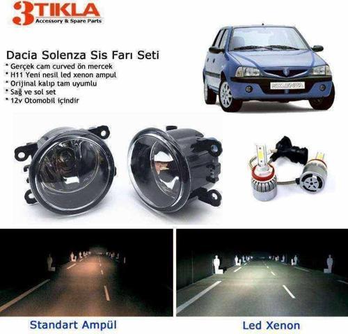Dacia Solenza Beyaz Led Xenon Sis Farı Seti