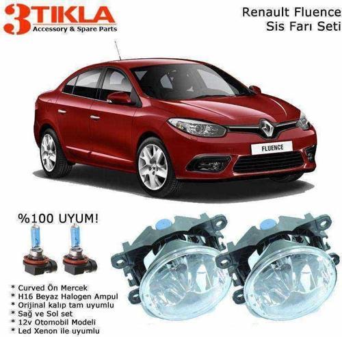 Renault Fluence Beyaz Ampül Sis Farı Seti