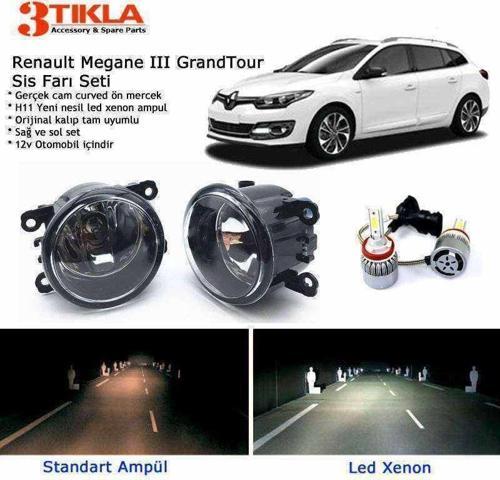 Renault Megane SW Grandtour 2008-2015 Beyaz Led Xenon Sis Farı Seti