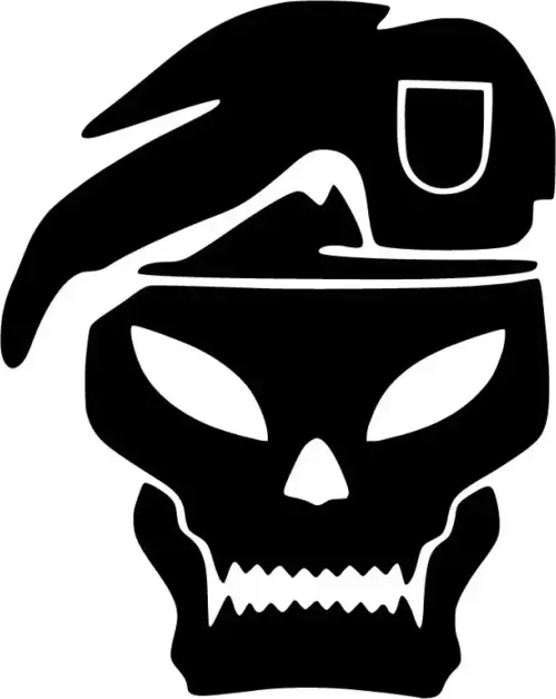 Asker Punisher Sticker (Oto-Motor-Laptop-Duvar-Dekor) 30 x 36 cm