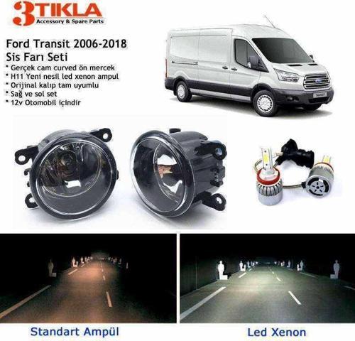 Transit 2006-2018 Beyaz Led Xenon Sis Farı Seti