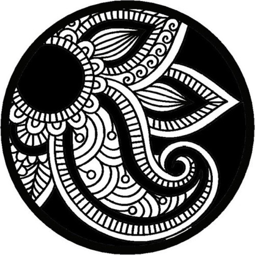 Çiçek Deseni Duvar Dekor Sticker (Tip 4) 40 x 40 Cm