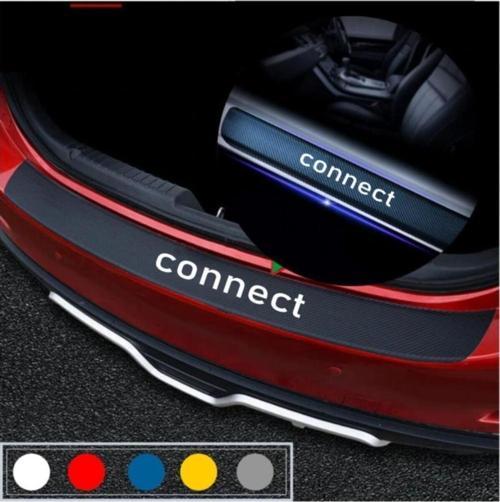 Ford Connect İçin Uyumlu Aksesuar Oto Bagaj Ve Kapı Eşiği Sticker Seti Karbon