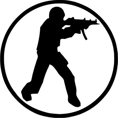 Counter Strike Sticker Duvar Dekor Sticker 40 x 40 cm