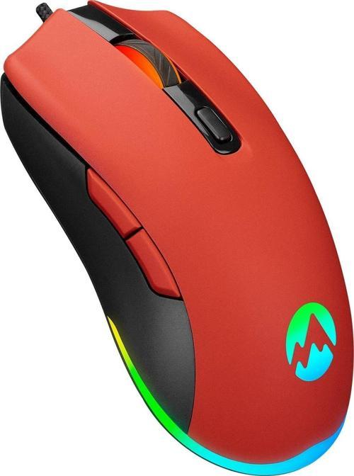 Sgm-L1 Lumos Kırmızı 6400Dpi RGB Ledli Makrolu Gaming Oyuncu Mouse