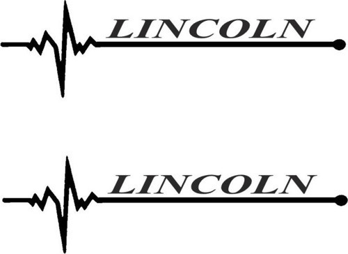Nabız Ritm Oto Cam Sticker Lincoln 30 X 8 CM