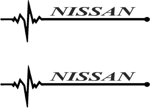 Nabız Ritm Oto Cam Sticker Nissan 30 X 8 CM