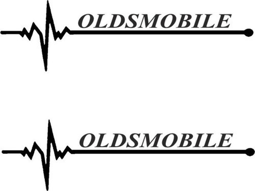 Nabız Ritm Oto Cam Sticker Oldsmobile 30 X 8 CM