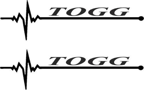 Nabız Ritm Oto Cam Sticker Togg 30 X 8 CM