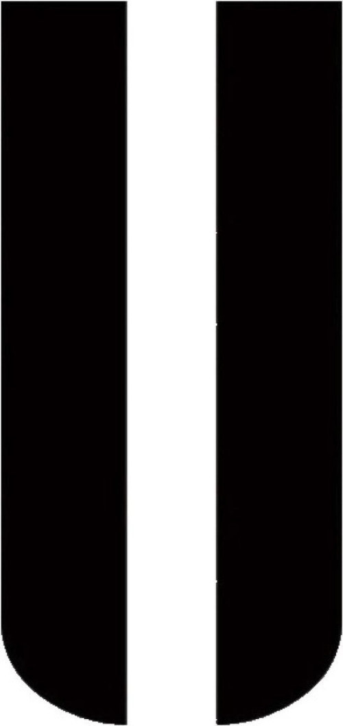 Oto Kaput Kalın Çift Şerit Sticker Siyah 20 x 84 cm/2 Adet