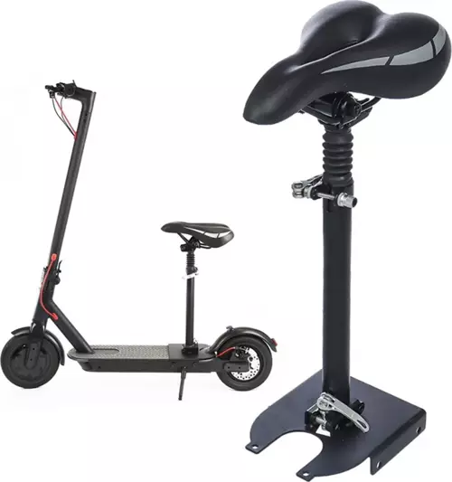 Elektrikli Scooter Koltuğu Katlanır Suspansiyonlu Sele Siyah