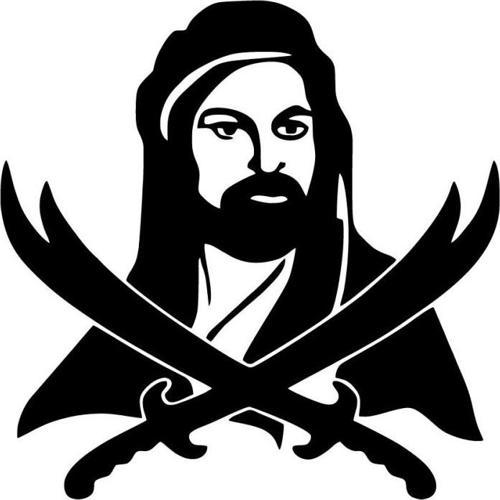Zülfikar Kılıcı Sticker (Oto-Motor-Laptop-Duvar-Dekor) 10 x 10 cm