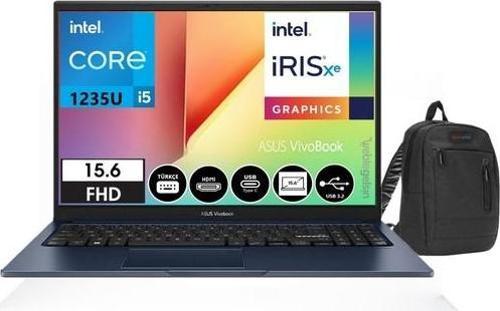 Vivobook X1502ZA-EJ1065 Intel Core I5-1235U 16GB 512GB SSD 15.6 WINDOWS11HOME Fhd Dizüstü Bilgisayar +ZETTAÇANTA