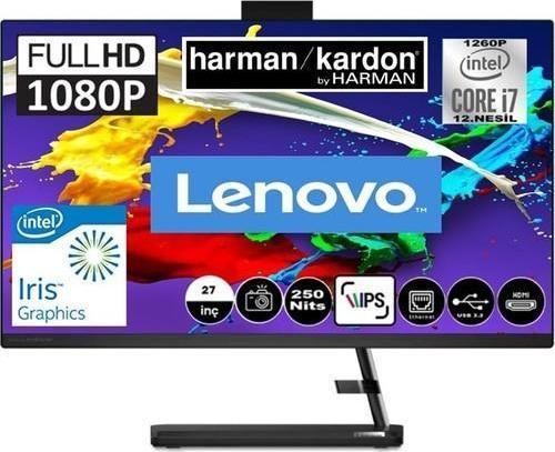 Ideacentre Aıo 3 27IAP7 Intel Core I7 1260P 64GB 1tb HDD + 1tb SSD Freedos 27'' Fhd AIO F0GJ00GRTX Snertech