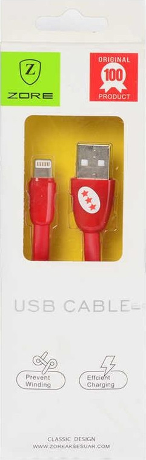 Yassı Yumuşak Lightning Usb Kablo
