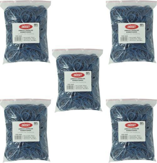 Mavi Paket Ambalaj Para Lastiği 70mm 5.000 Adet
