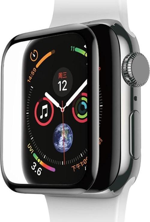 Apple Watch 42mm Ekran Koruyucu 3D Kavisli PMMA Nano Siyah Çerçeve