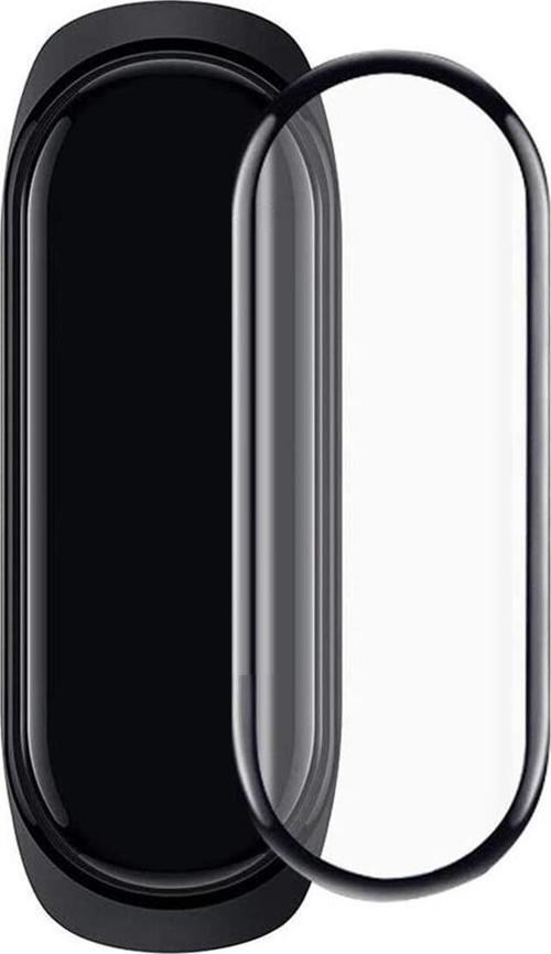 Xiaomi Mi Band 3/4 Ekran Koruyucu 3D Kavisli PMMA Nano Siyah Çerçeve