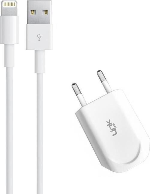 I665 Flat Mini Design Lightning Şarj Aleti 1.2A 5V Beyaz