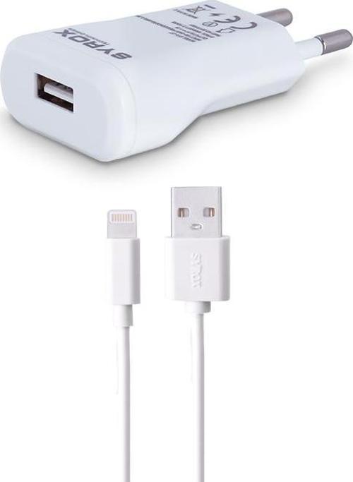 J17 iPhone Lightning Kablolu Şarj Aleti Set 1.0A Beyaz