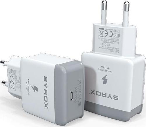 PD18B Type-C PD Çıkışlı Şarj Adaptörü (Başlık) 18W QC 3.0A Beyaz