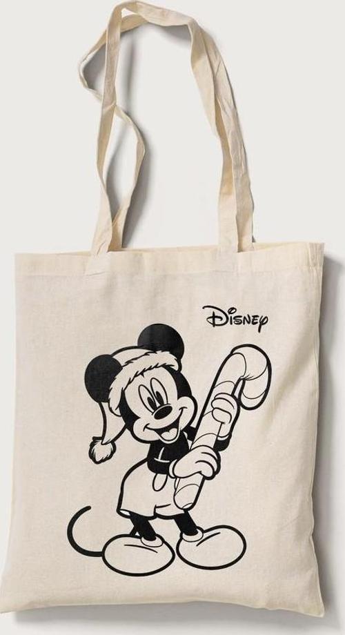 Disney Mickey Çanta Boyama 5 Adet Tek Taraf Baskılı Ham Bez 35x40cm-Red Castle BOYA-03