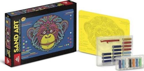 Sand Art (Kum Sanatı), Yetişkin Kum Boyama Aktivite Seti(Maymun)-Red Castle YKO-02