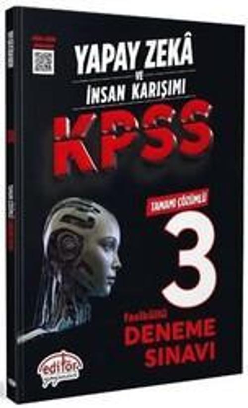 KPSS GENEL YETENEK GENEL KÜLTÜR 3 FASİKÜL DENEME YAPAY ZEKA 2024 - EDİTÖR