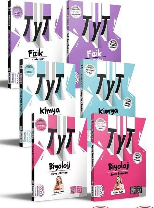 2025 TYT Fizik - Kimya - Biyoloji Ders Notları ve Soru Bankası Seti Benim Hocam