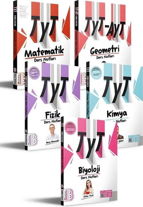 2025 TYT Matematik - Geometri - Fizik - Kimya - Biyoloji Ders Notları Seti Benim Hocam