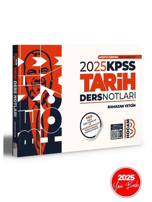 Benim Hocam Yayınları 2025 KPSS Genel Kültür Tarih Video Ders Notları