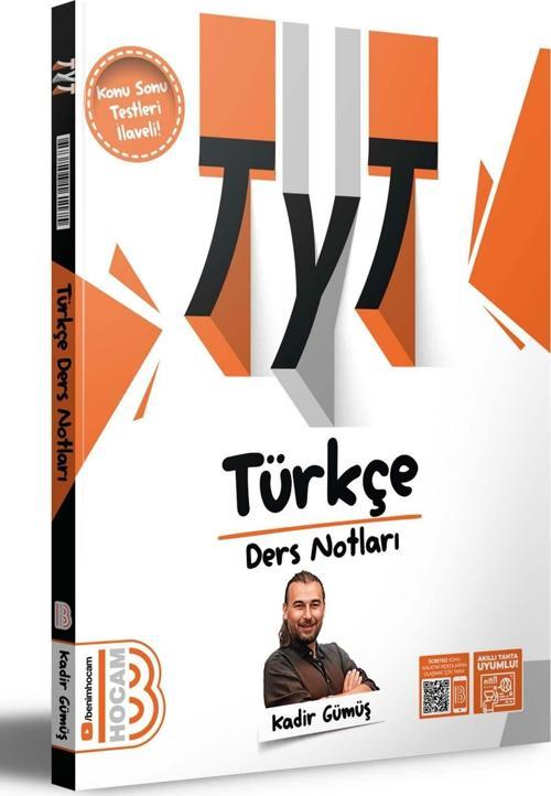 Benim Hocam YKS TYT Türkçe Ders Notları - Kadir Gümüş Benim Hocam Yayınları