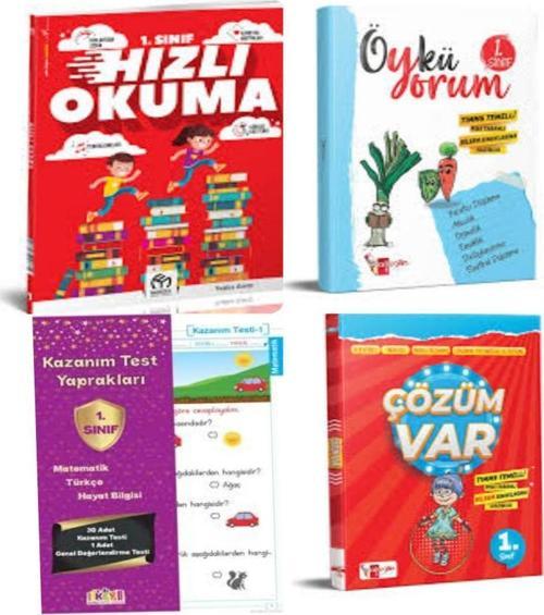 1. Sınıf Hızlı Okuma Ve Kazanım Yaprak Test +Öykü Yorum Ve Çözüm Var