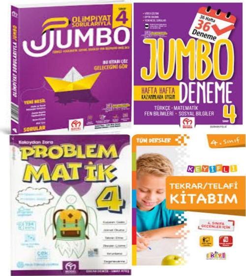 4. Sınıf Olimpiyat Jumbo Soru Bankası + Tüm Dersler Deneme Ve Problematik +Telafi Tekrar Kitabım