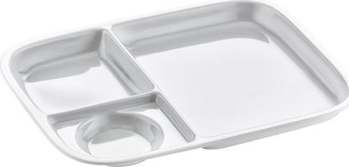 Melamin MK102 Çocuk Grubu 4 Bölmeli Kahvaltılık-Beyaz