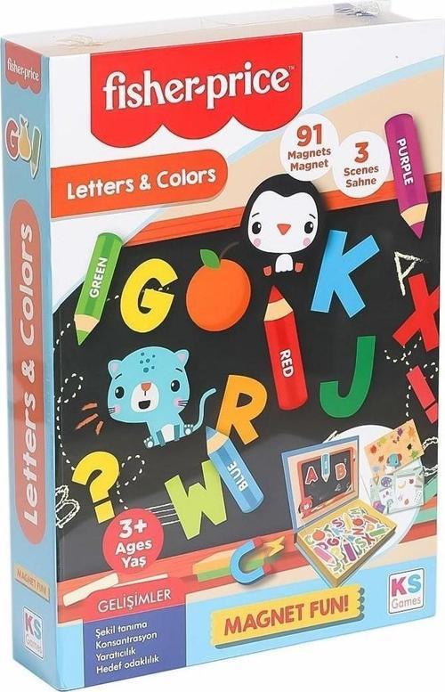 Baby Puzzle Letters Magnet - Colours Fisher-Price Lisanslı Ürün fp13410