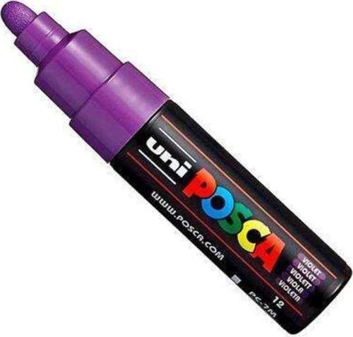 Posca Su Bazlı Boyama Kalemi 4.5-5.5 Mm Poster Markörü Mor pc-7m (6 Lı Paket)