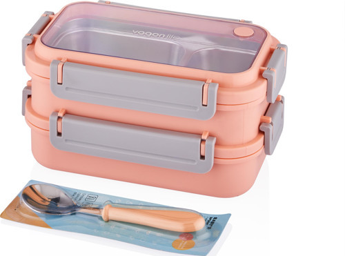 Çelik Beslenme Kutusu Lunch Box Paslanmaz 1200 Ml Bl2215 (Karışık Renk 1 Adet)