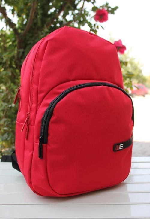 Webag Unisex Kırmızı Spor Okul Çantası Sırt Çantası 1014