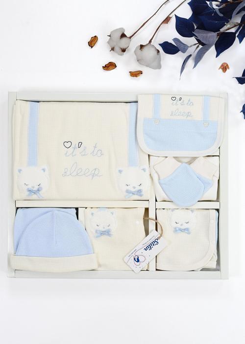 Erkek Bebebek  Yenidoğan Mavi10 Lu Hastane Çıkışı STL6664