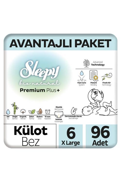 Bio Natural Premium Plus Avantajlı Paket Külot Bez 6 Numara Xlarge 96 Adet