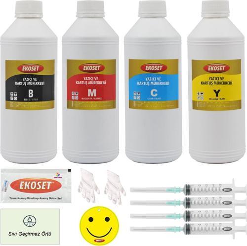 Canon G1400 G2400 G3400 G4400 Uyumlu Mürekkep 4x1 Litre