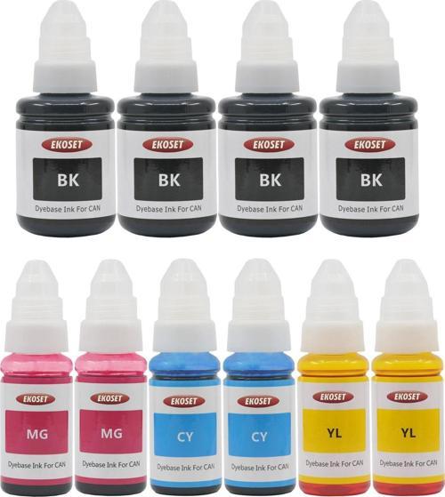 Canon G2400 G2410 G2411 G2415 uyumlu Renkli Mürekkep 10 adet